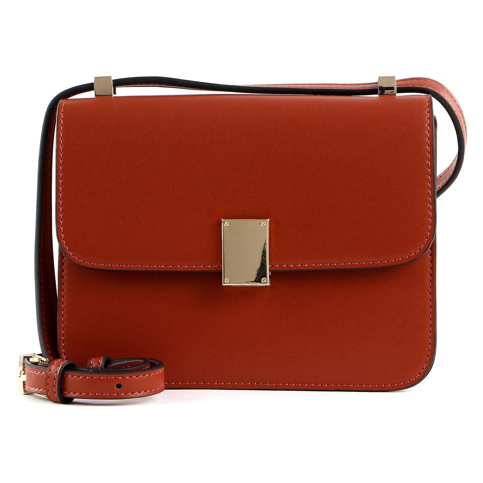 Seidenfelt, Damen, Handtasche, Vanda, Rot, Braun
