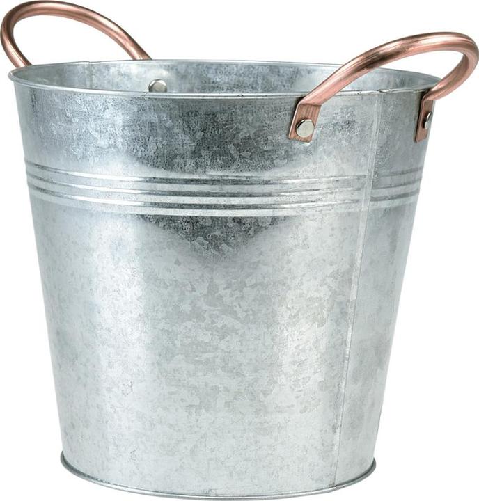 Produktbild Viana Blumentopf Eimer mit Griffen Deko (27 x 27 x 17 cm)