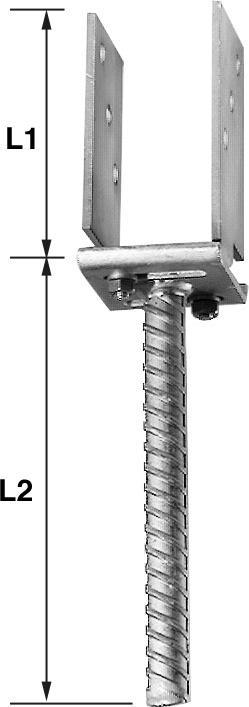 Actual product image Simpson Sst Post support adjustable (Support foot, 1 pcs.)