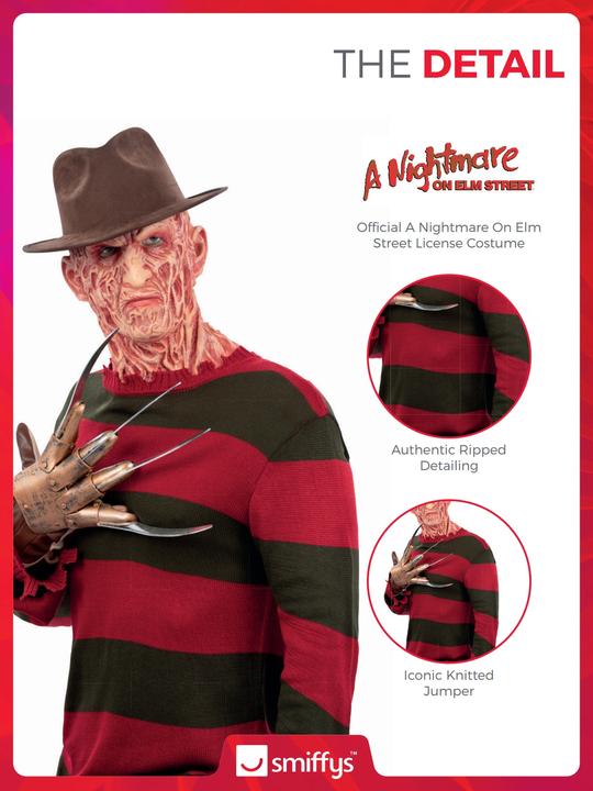 Produktbild Smiffys A Nightmare On Elm Street Freddy Krueger Pullover (XL)