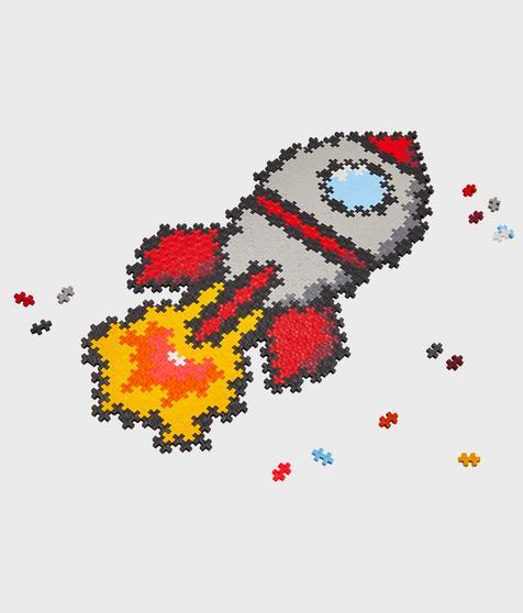 Produktbild Plus-Plus 500 Kreativ Bausteine Puzzle Rakete (500 Teile)