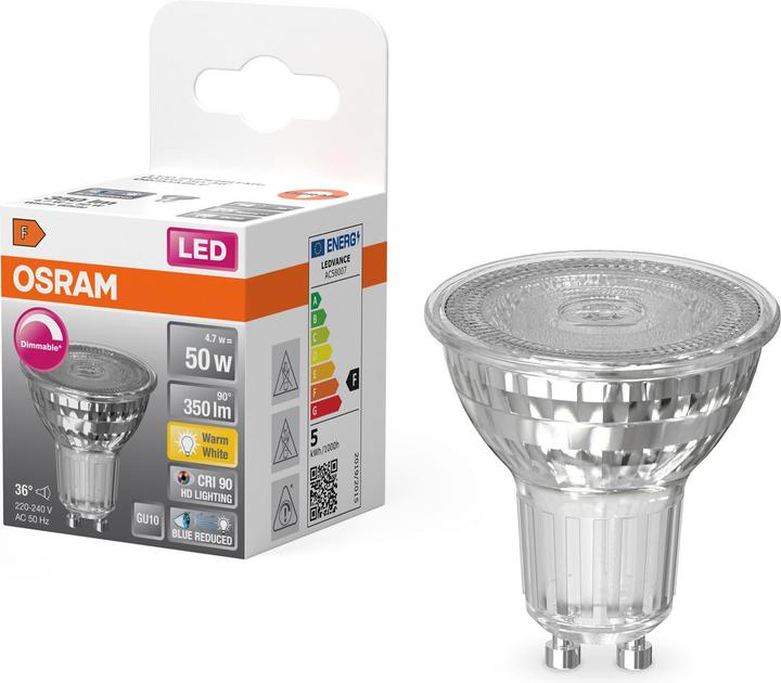 Osram Reflektor (GU10, 4.70 W, 350 lm, 1 x, F)