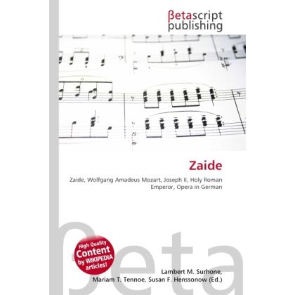 Zaide, Fachbücher