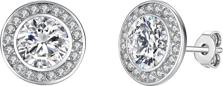 Produktbild Lulu & Jane Damen Messing verziert mit Kristallen von Swarovski® silber - 29679 (Messing)