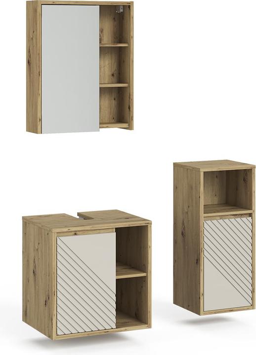 Produktbild Vicco Badmöbel-Set Viola, Artisan-Eiche, 3 Teile