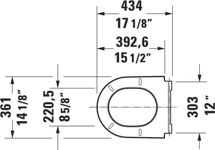 Image du produit Duravit Siège WC D-NEO Scharn ES avec abaissement automatique blanc