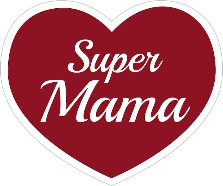 Trenddeko Super Mama bordeaux