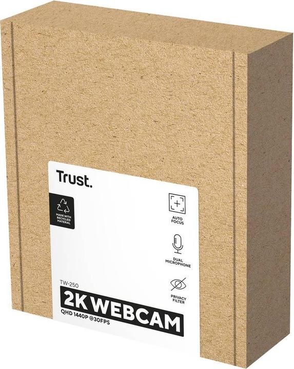 Actual product image Trust TW-250 QHD WEBCAM ECO FRIENDLY (3.60 Mpx)