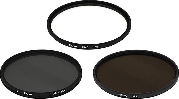 Image du produit Hoya Kit de filtres numériques II (67 mm, Filtre gris neutre, Filtre UV, Filtre polarisant)