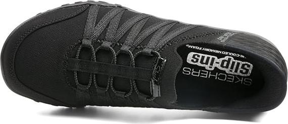 Actual product image Skechers 100593/BBK Breathe-Easy-Roll-With-Me Ladies Sneaker Sneakers Slipper VEGAN black (39)