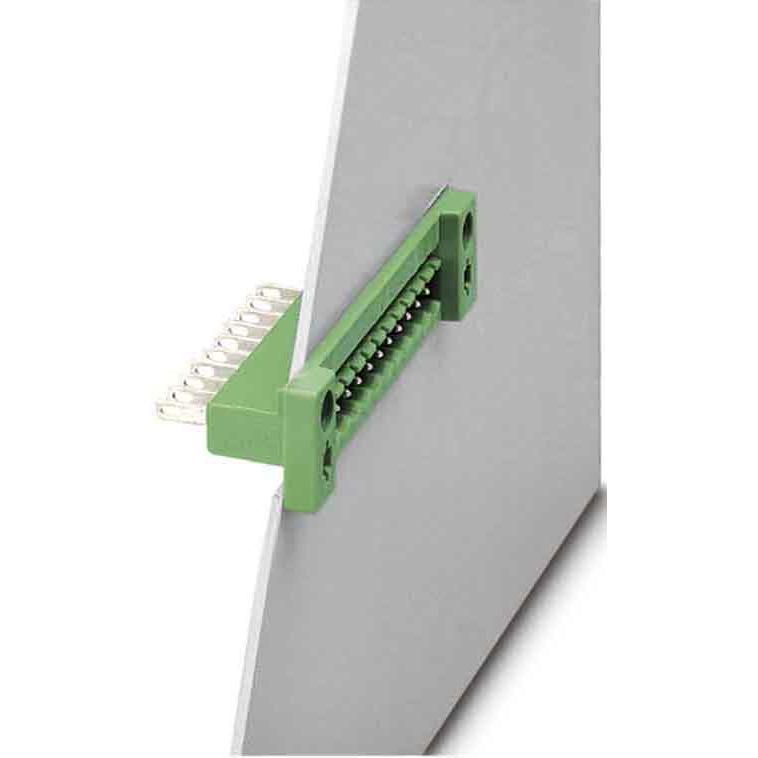 Phoenix Contact Connettore PCB 5.08mm 12A 250V 9 poli, Cavo + Spina elettrica, Verde