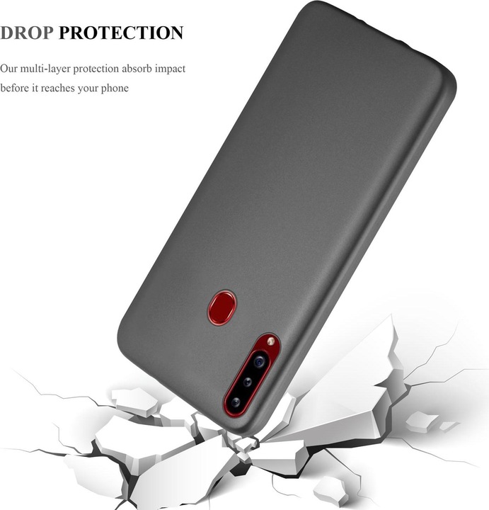 Produktbild Cadorabo TPU Matt Metallic Cover (Samsung Galaxy A20s)