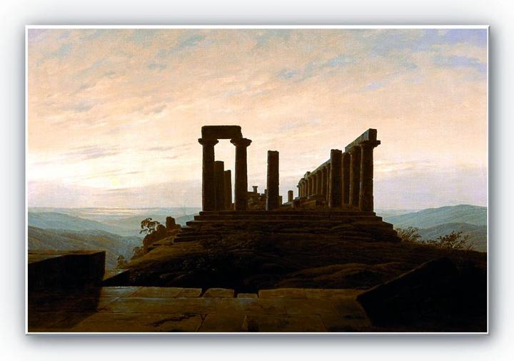 Image du produit Trenddeko Friedrich - Le temple Juno à Agrigente (30 x 20 cm)