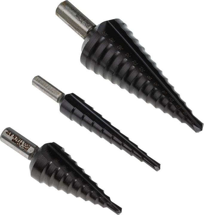 Actual product image Exact Step Drill HSS TIALN 412/420/630 (6 - 30, 4 - 12, 4 - 20)