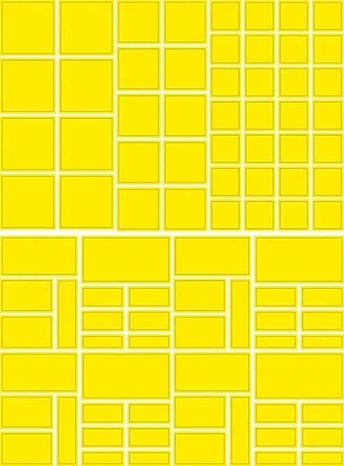 Image du produit My Mandarine Basiques, Sach 60pl 16x21cm, Multiformes géométriques - Assortis