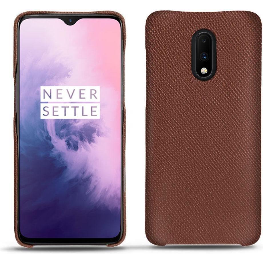 Noreve Lederschutzhülle (OnePlus 7), Smartphone Hülle, Braun