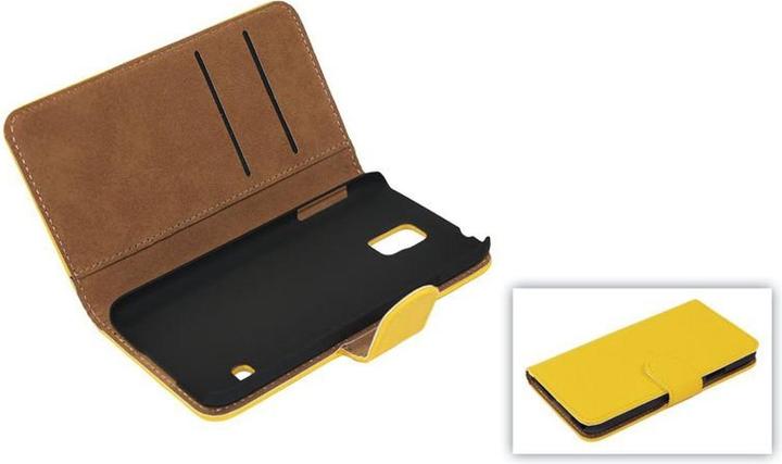 Produktbild König Design Schutzhülle Handytasche (Flip Quer) für Handy Samsung Galaxy S5 / S5 Neo Gelb (Samsung Galaxy S5, Samsung Galaxy S5 Neo)