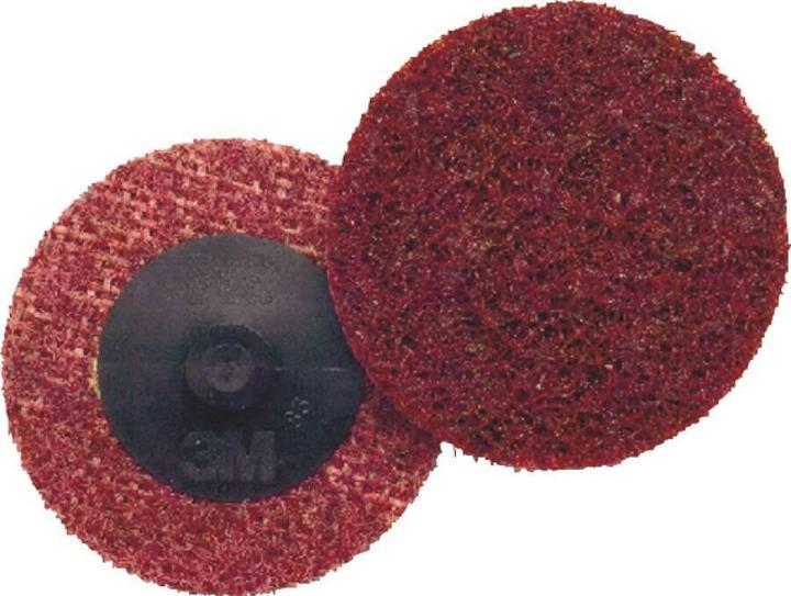 Produktbild 3M Roloc Vliesscheibe 76mm grob SC-DR Stahl/Edelstahl braun (Grob)