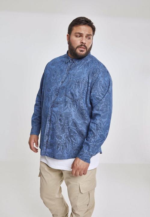 Produktbild Urban Classics Printed Paisley Denim Shirt (S)