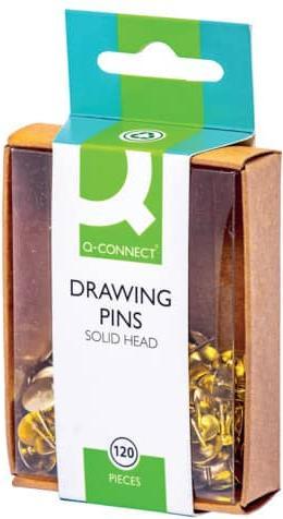 Produktbild Q-Connect Reissnägel vermessingt, Kopf-Ø: ca. 10 mm 120 Stück (1 Stück, 10 mm)