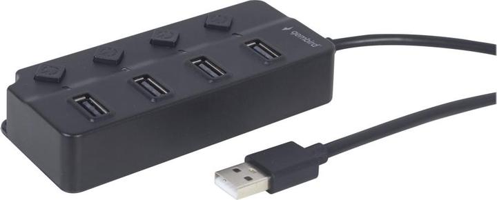 Produktbild Gembird USB 2.0 powered 4-port hub (USB-A, 4 Ports)