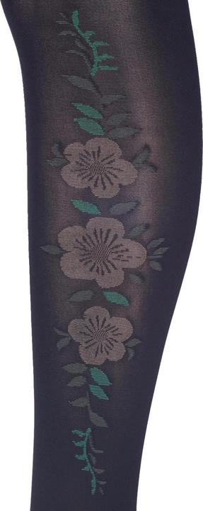 Image du produit Levee Fashion Floral Collant, couleur 399 noir, taille 48-50 (60 DEN, 48 - 50)