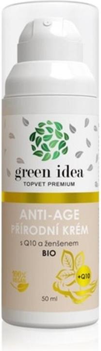 Green Idea Topvet Premium Antiage Natural Cream mit Q10 und Ginseng - 50 ml, für reife Haut (50 ml)