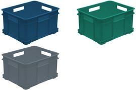 Actual product image keeeper Euro-Box L "bruno eco" storage box, blue (20 l)