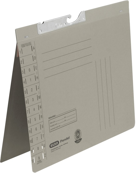 Produktbild Elba Pendelhefter, DIN A4, Manilakarton, 320 g-qm, grau (A4, 1 x)