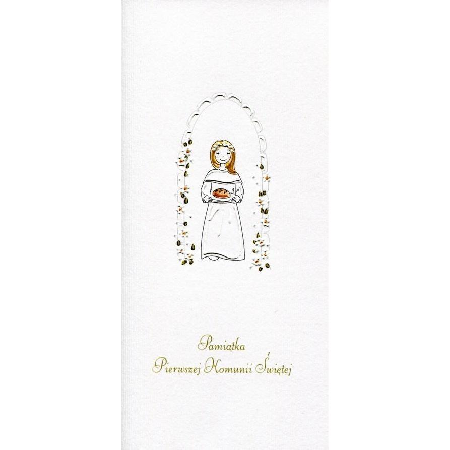 MAK, Biglietto di auguri + Carta da lettere, Kommunionkarte Mädchen Brot