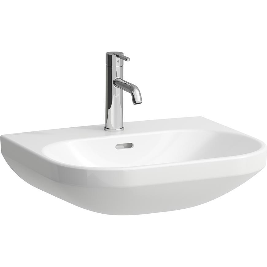 Laufen, Waschbecken, Waschtisch LUA 55x46cm m ÜL 1 Hahnloch-Ausführung weiss (460 mm, 550 mm)