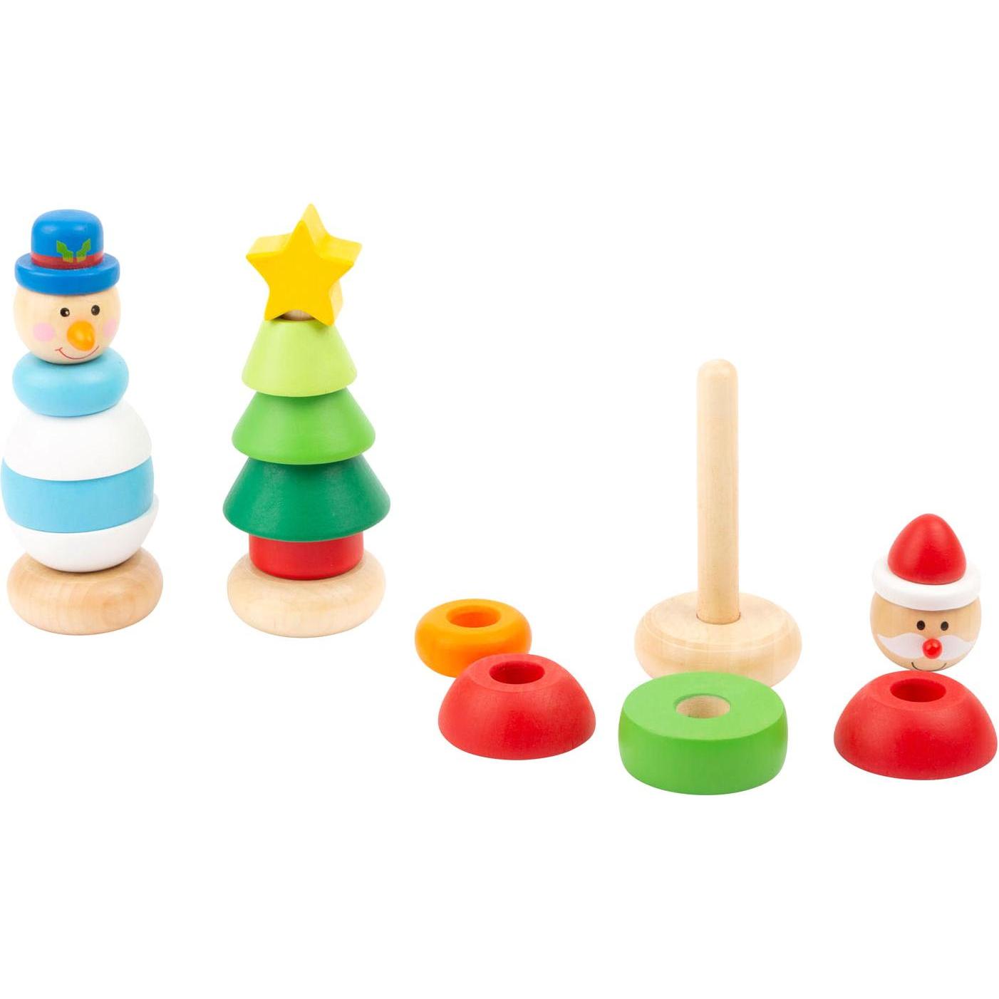 Thumbnail - small foot Stapelturm-Weihnachtsfigur aus Holz