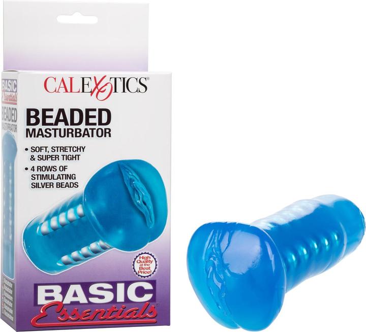 Actual product image CalExotics Basic Essentials Beaded Masturbator