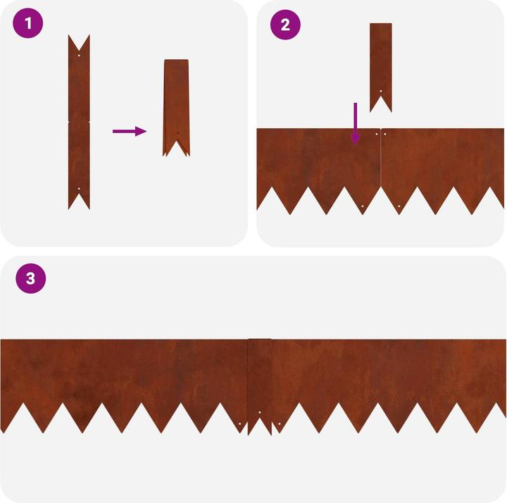 Produktbild vidaXL Gartenumrandung (100 cm)