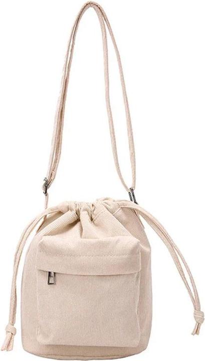Only-Bags.Store Tasche Middle Umhängetasche Drawstring Bucket Bag Casual Light Youth Crossbody Bag