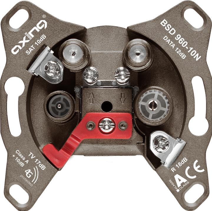 Produktbild Axing BSD 960-10N R/TV+SAT Grau Steckdose (Antennendose)