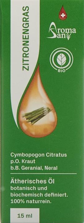Produktbild AromaSan Zitronengras Bio Ätherisches Öl (15ml)