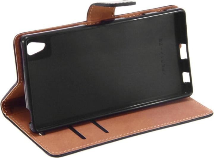 Produktbild NoName Slim Leather Book Case for Sony Xperia Z5 - black 4250710565238 (Sony Xperia Z5)