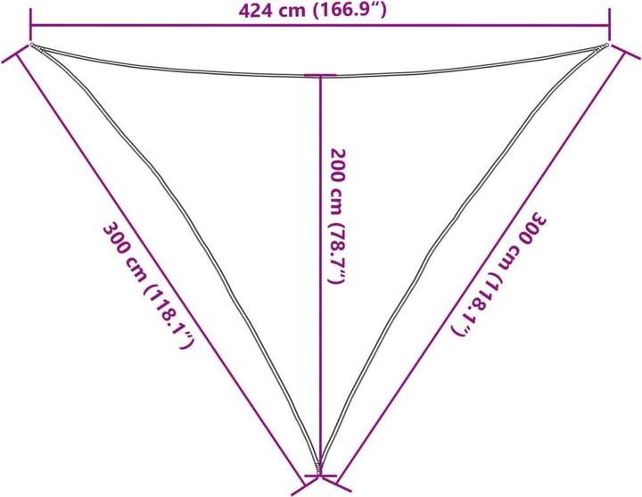 Image du produit vidaXL Sonnensegel (150 x 300 cm)