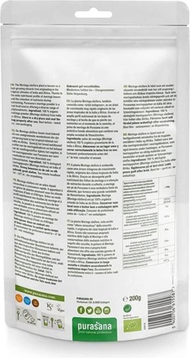 Immagine prodotto Purasana Moringa in polvere (1 pz., Polvere, 200 g)