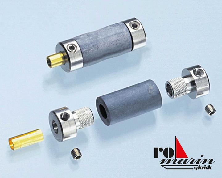 Romarin elastik schiffs-kupplung 3,2/4 auf 4mm