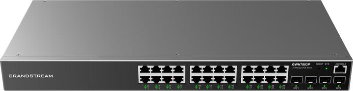 Actual product image Grandstream GWN7803P, Managed Switch, 24x Gigabit ports, 4x SFP, 24x PoE, L2 layer (24 ports)