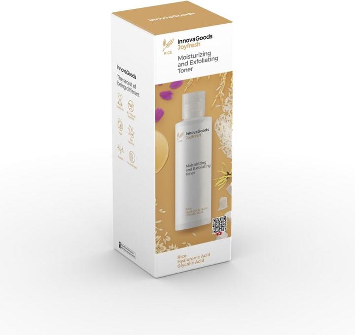 Actual product image InnovaGoods Moisturising facial toner with exfoliating effect Rice Joyfresh 150 ml (Cleansing scrub, 150 ml)