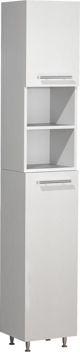 Image du produit VCM Meubles de salle de bains en bois Étagère de salle de bains Armoire haute Portes battantes Lisalo (30 x 25 cm)