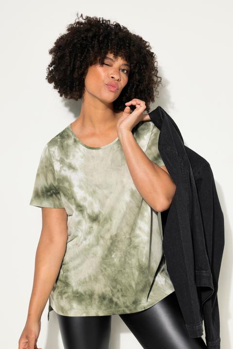 Immagine prodotto Angel of Style T-Shirt, längere A-Linie, Batik-Muster, Rundhals, Halbarm (42)