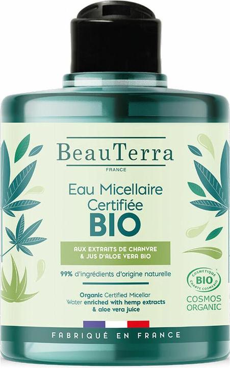 Image du produit BeauTerra Eau micellaire Chanvre & Aloe Vera Bio Fl 500 ml (Eau micellaire, 500 ml)