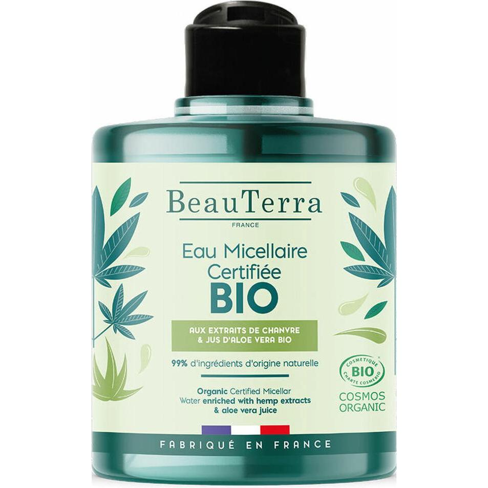 BeauTerra, Gesichtsreinigung, Mizellenwasser Hanf & Aloe Vera Bio Fl 500 ml (Mizellenwasser, 500 ml)