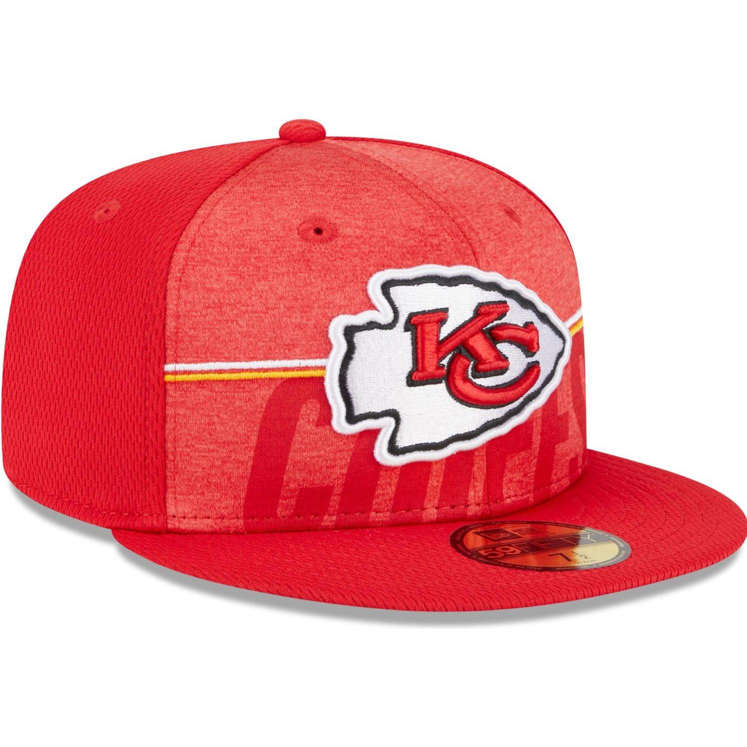 New Era, Herren, Cap, 59Fifty Cap NFL TRAINING Kansas City Chiefs - 7 5/8, Mehrfarbig, (7 5/8)