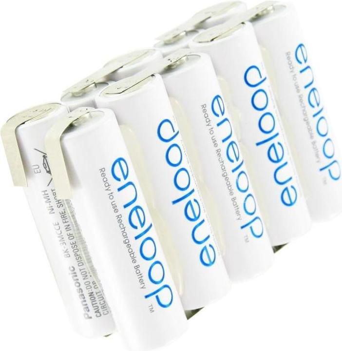Produktbild Sanyo Eneloop 12 Volt Akku BK-3MCCE mit Lötfahnen (1 Stk., 2000 mAh, Ladegerät inkl. Akku)