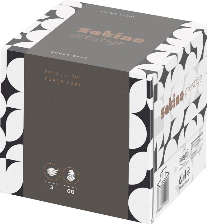 Actual product image Wepa Satino by prestige cosmetic tissues in the cube box I Premium I supersoft I skin-friendly I Gro